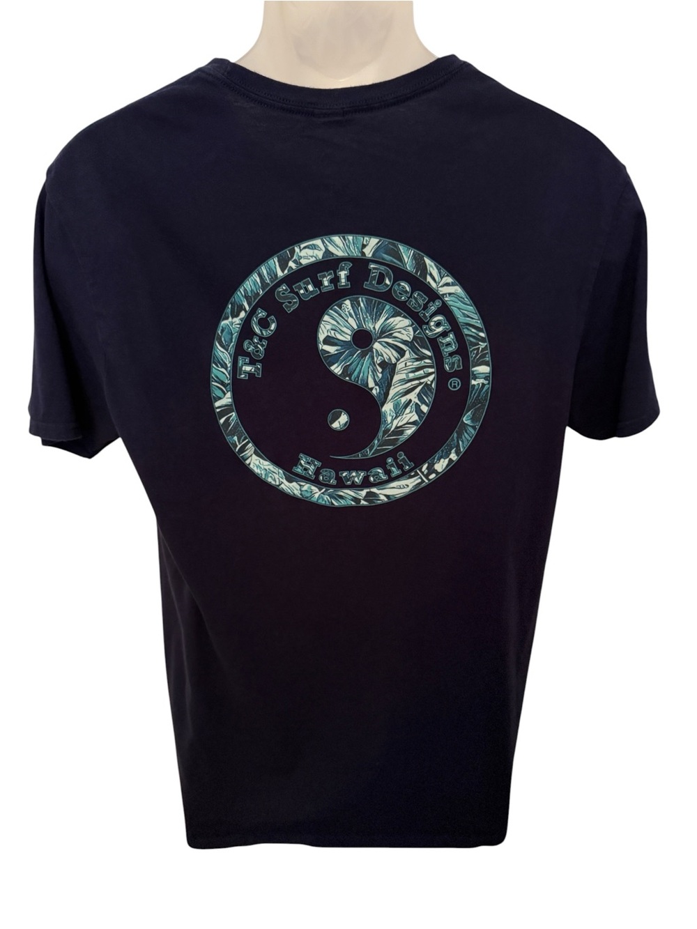 T&C Surf Designs Hawaii Tropical Tee Shirt Men L Large